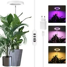 Produktbild: Sondiko Pflanzenlampe, Pflanzenlampe LED Vollspektrum Bis Zu 140 CM Höhe Mit 72 LEDs, 3 Beleuchtungsmodi, 3/9/12-Std.-Auto-Timer, 9 Helligkeitsstufen, Verstellbare Höhe, Ideal für Große Pflanzen
