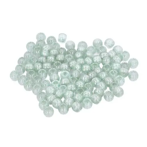 Produktbild: Sonew 200 Stück 12 Mm Große Acrylperlen, Transparente Lose Perlen mit Großen Löchern für Haarzöpfe, Bartperlen, Geeignet Zum Haar- und Bartweben für Bräute, Cosplay oder den