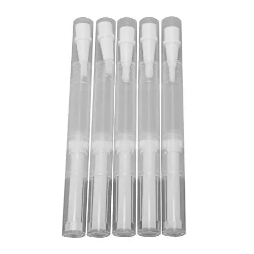 Produktbild: Sonew 4,5 ml Leerer Nagelöl Stift Bürsten Applikator, Nagelöl Stift Pinsel, transparenter, befüllbarer Nagelöl Behandlungsölstift, kosmetische Maniküre Werkzeuge