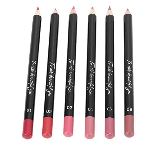 Produktbild: Sonew 6 Stück 3 Farben Lippenkonturenstift, Professioneller Wasserdichter Matter Anhaltender Lippenstift, Pigmentierte Kosmetik Lip Liner Set(Set 02)