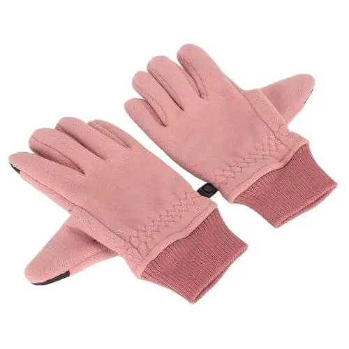 Produktbild: Sonew Rosa Damenhandschuhe, Damenhandschuhe mit Vollfinger für Kaltes Wetter, Damenhandschuhe Zum Wandern, Autofahren, Camping