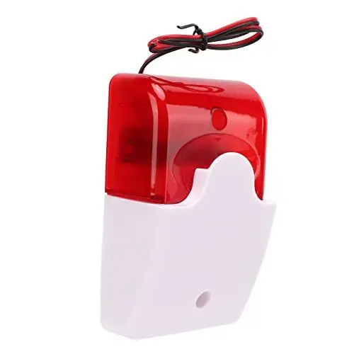 Produktbild: Sonew Sicherheitswarnleuchte, Sound Light Alarm Blinklicht, Schlagfeste Licht Blinkend Alarmanlagen mit 110 dB Sirene und 150 Mal/min Blinkend, Lautstärke Einstellbar(220V)
