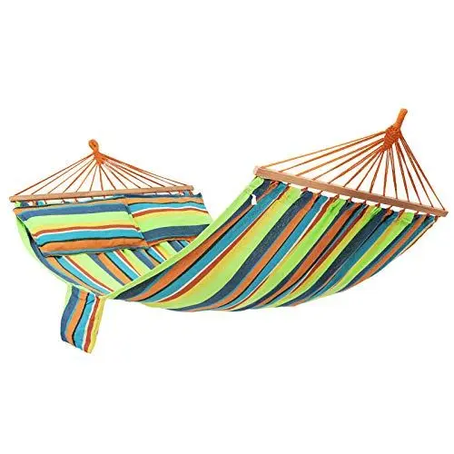 Produktbild: SONGMICS Hängematte Outdoor Mehrpersonen, Stabhängematte, tragbar und atmungsaktiv, 210 x 150 cm, TÜV Rheinland, 300 kg statische Belastbarkeit, für Outdoor Garten GDC22Q