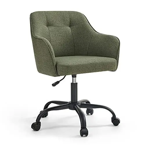 Produktbild: SONGMICS Homeoffice Stuhl, Drehstuhl, Schreibtischstuhl, höhenverstellbar, bis 110 kg belastbar, atmungsaktiver Stoff, für Arbeitszimmer, Schlafzimmer, grün OBG019C01