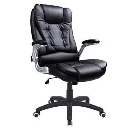 Produktbild: SONGMICS Racing Stuhl Bürostuhl Gaming Stuhl Chefsessel Drehstuhl PU, schwarz, OBG51B