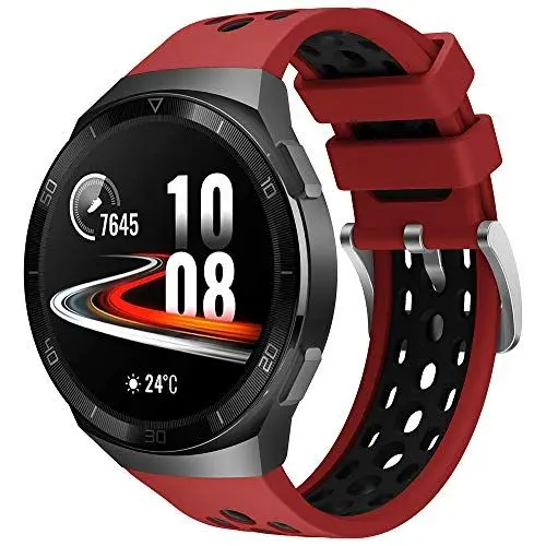 Produktbild: Songsier Armband Kompatibel mit Huawei Watch GT2e, Sport Wasserdichtes Ersatzarmband aus weichem Silikon Nur für Huawei Watch GT2e