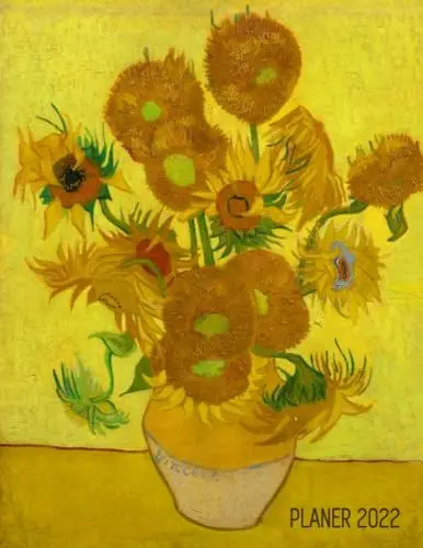Produktbild: Sonnenblumen Planer 2022: Vincent Van Gogh | Wochenplaner 2022 | Monatsplaner 12 Monate Organizer | Einfacher Überblick über die Terminpläne | Agenda ... Post-Impressionismus | Niederländischer Maler