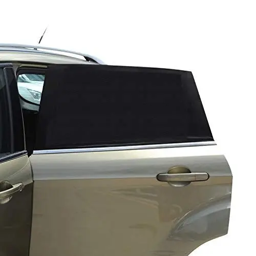 Produktbild: Sonnenschutz Auto 2 Stück, Universal Sonnenblende Auto Netz, Sonnenschutz Baby mit UV Schutz, für Seitenfenster Meshmaterial Schützt Mitfahrer, Kinder & Haustiere