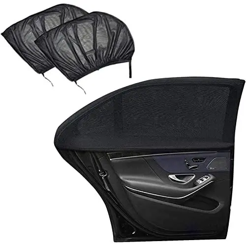Produktbild: Sonnenschutz Auto Baby,2 Stück Autofenster Sonnenschutzrollos Heckscheibe,Sonnenblende Auto Netz Reduziert Wärme und UV-Strahlung
