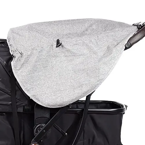 Produktbild: Sonnensegel Kinderwagen Universal mit Seitenschutz Sonnenschutz Kinderwagen UV Schutz Sonnenschutz für Kinderwagen Spritzwasser Sonnensegel für Buggy (Hellgrau)