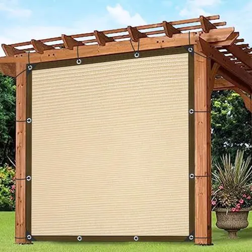 Produktbild: Sonnensegel Rechteckig -Schattennetz mit öSen Atmungsaktiv Sonnenschutz Netz Outdoor Schattierungsnetz für GewäChshaus Terrasse Garten Pflanzen GewäChshaus Zaun Zwinger Camping Beige
