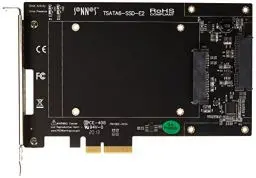 Produktbild: Sonnet Tempo Erweiterungskarte für SATA SSDs 6 GBit/s PCIe 2.0, TSATA6-SSD-E2, Schwarz