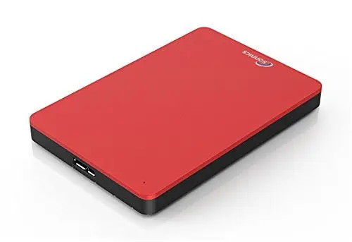 Produktbild: Sonnics 500GB Rot Externe tragbare Festplatte USB 3.0 super schnelle Übertragungsgeschwindigkeit für den Einsatz mit Windows PC,Mac, Xbox ONE und PS4 Fat32