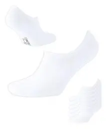 Produktbild: SONNORS Unsichtbare Unisex Sneaker Socken Füsslinge Biobaumwolle 6er Set - Weiße No Show Socken Damen Herren 39-42