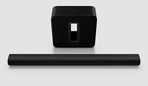 Produktbild: Sonos Arc Set | Soundbar + Sub, schwarz – Elegante Premium Soundbar für mitreißenden Kino Sound – Mit Dolby Atmos, Apple AirPlay2, Sprachsteuerung - inkl. Sonos Sub