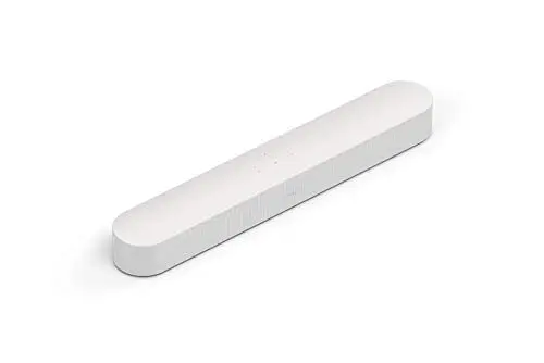 Produktbild: Sonos Beam Smart Soundbar, weiß – Kompakte TV Soundbar für Fernsehen & Musikstreaming mit WLAN, Alexa Sprachsteuerung, Google Assistant & HDMI ARC - AirPlay kompatibler Musik- & TV Lautsprecher