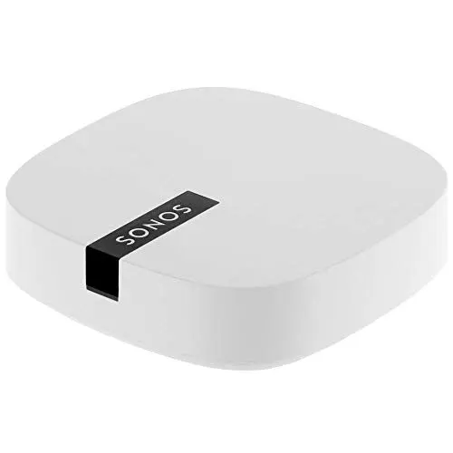 Produktbild: Sonos Boost WLAN Bridge, weiß – WLAN Verstärker für störungsfreie Übertragung im Sonos Home Soundsystem – Mehr Reichweite für die Verbindung der Sonos WLAN Lautsprecher