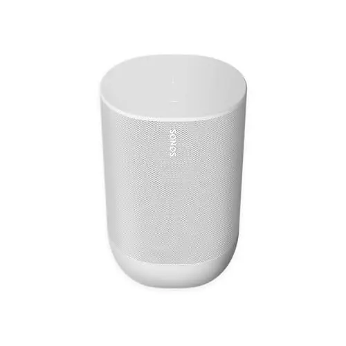 Produktbild: Sonos Move (weiß). Mit diesem leistungsstarken, robusten und vielseitigen Smart Speaker erlebst du überall beeindruckenden Sound.