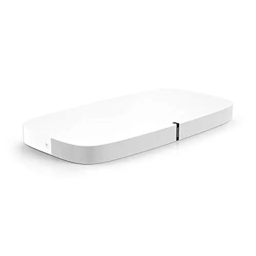 Produktbild: Sonos Playbase WLAN Soundbase, weiß – Fernsehlautsprecher mit kraftvollem Sound für Heimkino & Musikstreaming – Erweiterbarer WLAN Speaker mit Airplay