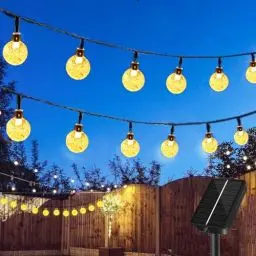 Produktbild: SonPen Solar Lichterkette Aussen Outdoor,12M 60 LED Lichterkette Außen Solar Wetterfest,8 Modi Garten Balkon Camping Beleuchtung Solar Lichterkette Kugeln, Solarlichterkette für Außen & Innen