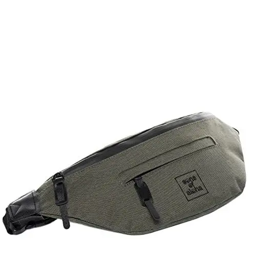 Produktbild: SONS OF ALOHA Hip-Bag Brusttasche für Stadt Festival Reise Gross recyceltes Meeresplastik Hüfttasche Bauchtasche wasserabweisend, grün-Olive