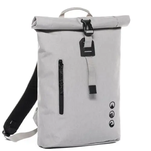 Produktbild: SONS OF ALOHA Roll-Top Rucksack Schmal & Klein Daypack Alani - Leichter City-Rucksack - PET recycelt, wasserabweisend - mit herausnehmbarer Laptop-Hülle 14