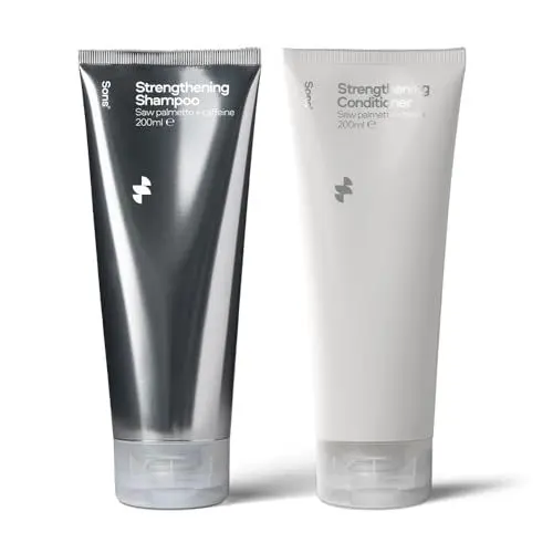 Produktbild: Sons Stärkendes Shampoo & Spülung für Männer, DHT blockierende Formel zur Förderung des Haarwachstums, enthält Sägepalme, bei Haarausfall und Ausdünnung - 1 Monat