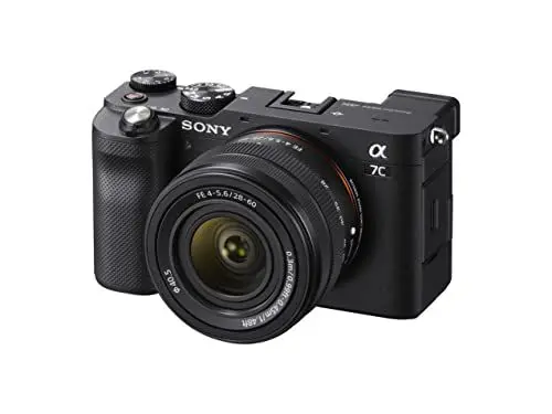 Produktbild: Sony Alpha 7C Spiegellose E-Mount Vollformat-Digitalkamera ILCE-7C (24,2 MP, 7,5cm (3 Zoll) Touch-Display, Echtzeit-AF) inkl. SEL-2860 Objektiv - Schwarz