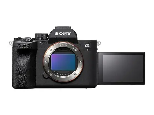 Produktbild: Sony Alpha 7 IV Spiegellose Vollformatkamera für Experten (33 MP, Echtzeitfokus, 10 Bildern pro Sekunde, 4K 60p-Video, Touchscreen)