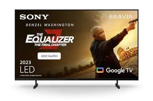Produktbild: Sony BRAVIA, KD-43X80L, 43 Zoll Fernseher, LED, 4K HDR, Google TV, Smart TV, Works with Alexa, BRAVIA CORE, TRILUMINOS PRO, HDMI 2.1, Gaming-Menü mit ALLM
