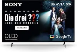 Produktbild: Sony BRAVIA XR, XR-65A75K, 65 Zoll Fernseher, OLED, 4K HDR 120Hz, Google , Smart TV, Works with Alexa, mit exklusiven PS5-Features, HDMI 2.1, Gaming-Menü mit ALLM + VRR, 24 + 6M Garantie