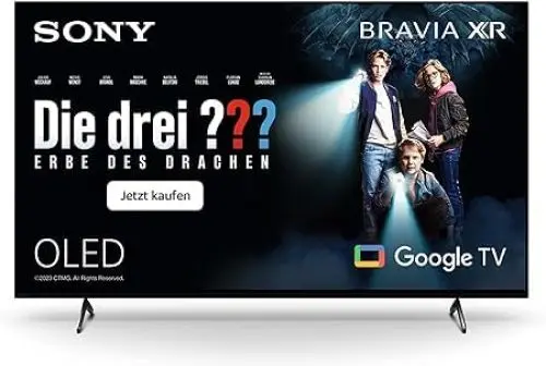 Produktbild: Sony BRAVIA XR, XR-65A75K, 65 Zoll Fernseher, OLED, 4K HDR 120Hz, Google , Smart TV, Works with Alexa, mit exklusiven PS5-Features, HDMI 2.1, Gaming-Menü mit ALLM + VRR, 24 + 6M Garantie