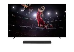 Produktbild: Sony BRAVIA | XR-83A80L | OLED | 4K HDR | Google TV HT-A3000 3.1-Kanal Dolby Atmos Soundbar, Schwarz