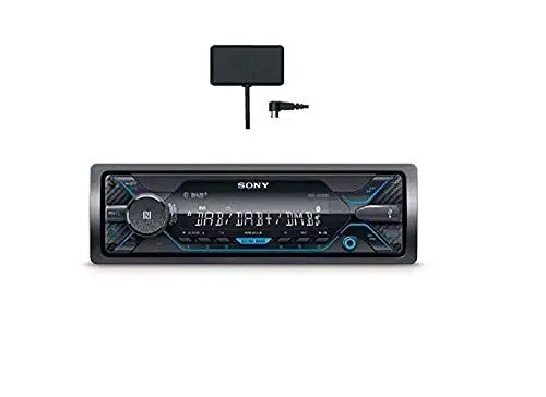 Produktbild: Sony DSX-A510KIT DAB+ Autoradio mit Antenne, Dual Bluetooth, NFC, USB und AUX Anschluss | blaue Beleuchtung | Freisprechen, Schwarz