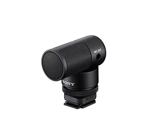 Produktbild: Sony ECM-G1, Shotgun Mikrofon, Klarer Klang, Windschutz, Kompakt & Leicht, Ideal für Kameras, Vlogs, Content Kreation, Streaming
