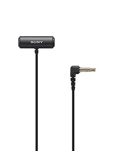 Produktbild: Sony ECM-LV1 Ansteckmikrofon mit Stereo-Tonaufzeichnung, Schwarz