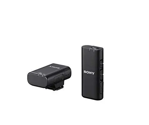 Produktbild: Sony ECM-W2BT, 1 Sender, 1 Empfänger, Kabelloses Mikrofon, 200m Reichweite, 9h Akkulaufzeit, Ideal für Kameras, Geräte mit 3.5mm Audio, Podcast, Streaming, Interviews