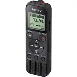 Produktbild: Sony ICD-PX370 Digitaler Mono Voice Recorder mit integriertem USB (Diktiergerät, MP3 Aufnahme, 57 Stunden Aufnahmezeit, 4GB Speicher, Optimized Voice Rec reduziert Umgebungsgeräusche) schwarz