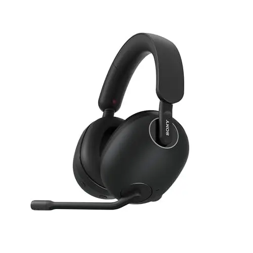 Produktbild: Sony INZONE H9 Noise Cancelling Wireless Gaming Headset - 360 Spatial Sound für Gaming - 32 Stunden Akkulaufzeit - Hochwertiges Boom-Mikrofon - Bluetooth für Anrufe - PC/PS5, Schwarz