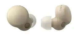 Produktbild: Sony LinkBuds S True Wireless Noise Cancelling Kopfhörer – Ultraleicht für ganztägigen Komfort mit kristallklarer Gesprächsqualität – Bis zu 20 Stunden Akkulaufzeit mit Ladeetui – Ecru