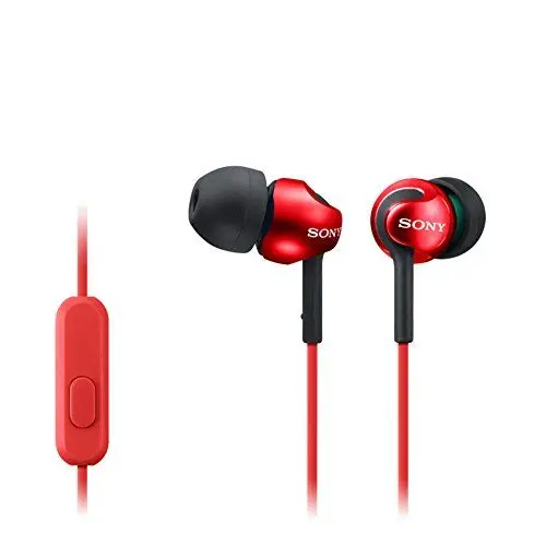 Produktbild: Sony MDR-EX110APR In-Ear-Kopfhörer rot