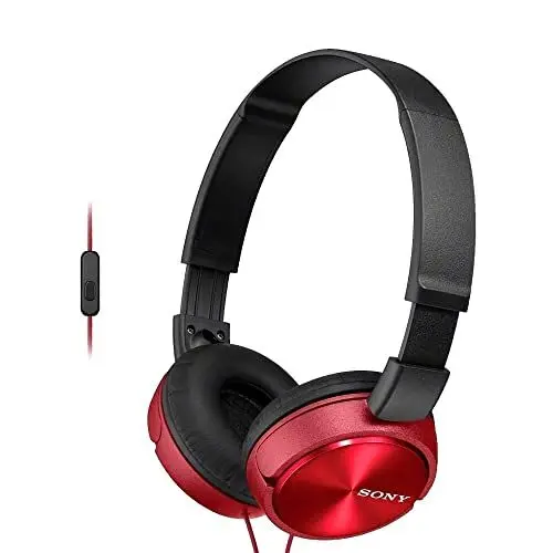 Produktbild: Sony MDR-ZX310AP Kopfhörer (Freisprechfunktion) Rot