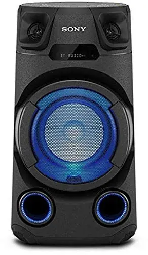 Produktbild: Sony MHC-V13 Leistungsstarkes Audiosystem (150 Watt Ausgangsleistung, Mega Bass, Bluetooth und NFC) Schwarz