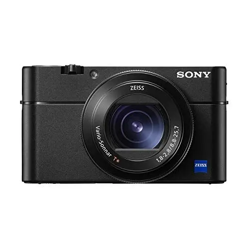 Produktbild: Sony RX100 V | Premium-Kompaktkamera (1,0-Typ-Sensor, 24-70 mm F1.8-2.8-Zeiss-Objektiv, 4K-Filmaufnahmen und neigbares Display)