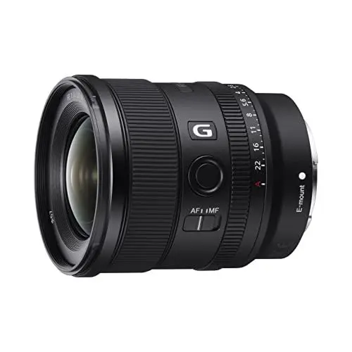 Produktbild: Sony SEL-20F18G Vollformat E-Mount Objektiv (FE 20mm F1.8, Ultraweitwinkel, leicht), schwarz