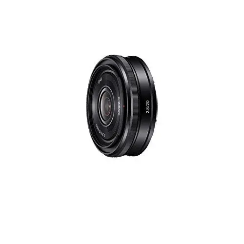 Produktbild: Sony SEL-20F28 Weitwinkel-Objektiv (Festbrennweite, 20 mm, F2.8, APS-C, geeignet für A6700, A6600, A6400, A6100, ZVE10, E-Mount) schwarz