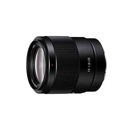 Produktbild: Sony SEL-35F18F Weitwinkel-Objektiv (Festbrennweite, 35 mm, F1.8, Vollformat, geeignet für A7, ZV-E10, A6000- und Nex-Serien, E-Mount) schwarz