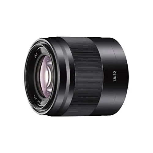 Produktbild: Sony SEL-50F18 Porträt-Objektiv (Festbrennweite, 50 mm, F1.8, APS-C, geeignet für A6700, A6600, A6400, A6100, ZVE10, E-Mount) schwarz