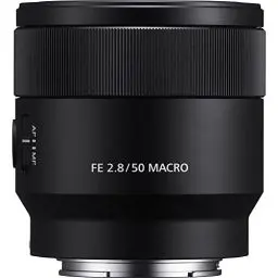 Produktbild: Sony SEL-50M28 Makro Objektiv (Festbrennweite, 50 mm, F2.8, Vollformat, geeignet für A6700, A6600, A6400, A6100, ZVE10, E-Mount) schwarz
