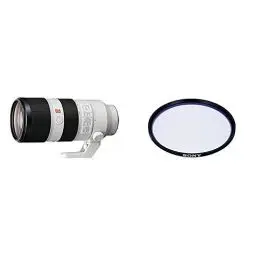 Produktbild: Sony SEL-70200GM G Master Tele-Zoom Objektiv (70-200 mm) weiß + Sony VF77MPAM.AE Carl Zeiss T* Schutzfilter (77mm)